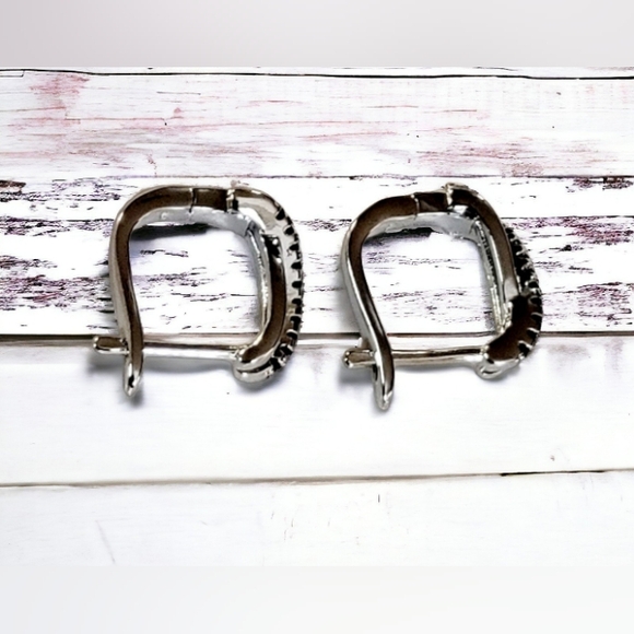 Women's Jewelry Sterling Silver Cubic Zirconia Earrings - Picture 7 of 10